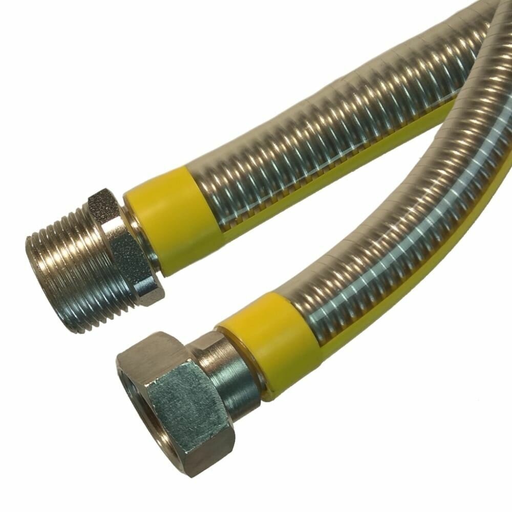 Подводка для газа 1/2"х0.4 м, Г-Ш, сильфон ПВХ, Tuboflex