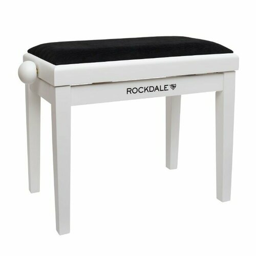 Банкетка для пианино Rockdale RHAPSODY 131 SV WHITE BLACK скамейки и банкетки rockdale rhapsody 131 sv white royal blue