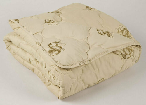 Одеяло детское из верблюжьей шерсти- ЭК - Среднее 300 гр. (Тик - 100% Хлопок)