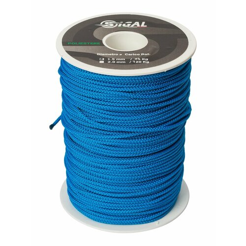 Линь SIGALSUB ELECTRIC BLUE POLYESTER 2.0 мм, 20 метров