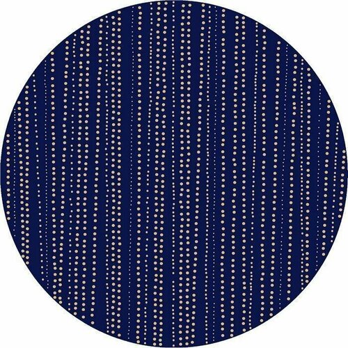 Ковер Абстракция 40174-38 круг темно-синий 2.5 x 2.5 м.