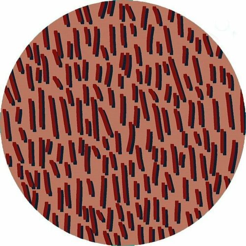 Ковер Абстракция 40173-04 круг терракотовый 2.5 x 2.5 м.