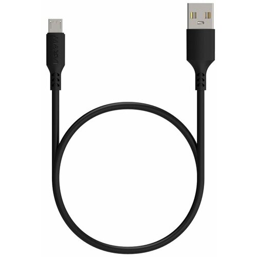 Кабель Maxvi (MC-A01) micro USB, 1м, 2A, черный