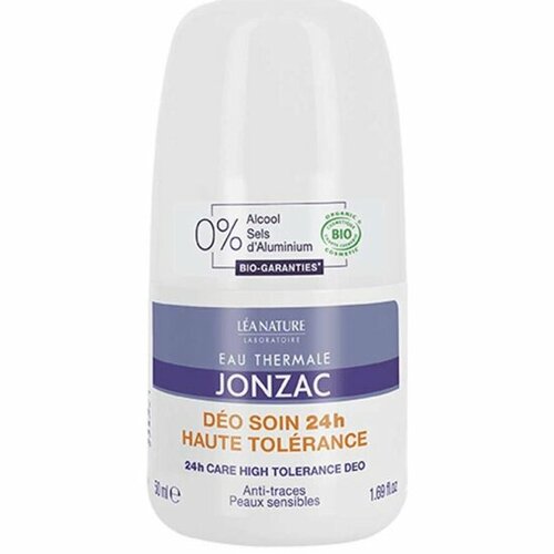 Дезодорант нежный Jonzac Eau Thermale Care 24 ч, для чувст. кожи, 50 мл eau thermale jonzac освежающий шариковый дезодорант 24 часа rehydrate deo fraicheur 50мл