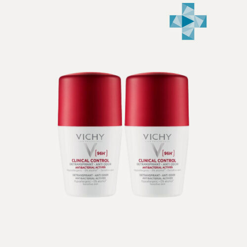 Изображение товара Дезодорант-антиперспирант Vichy Clinical Control 96 ч, 2*50 мл (промо)