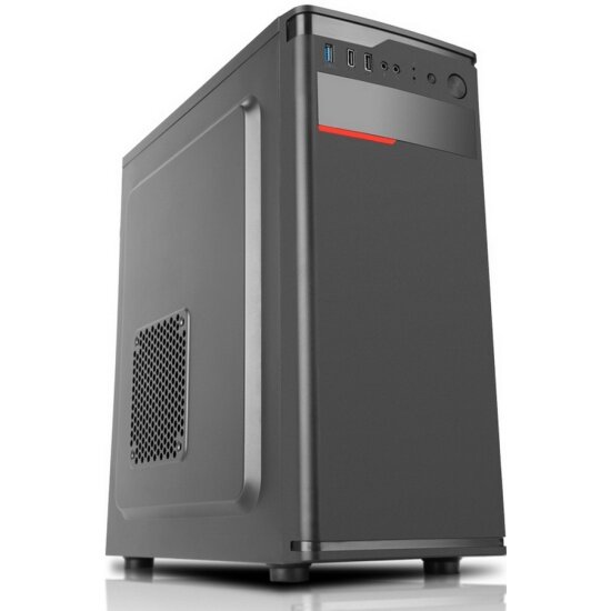 ACD Citadel 302 ATX, Black, Ext. 5.25"x1 Int 3.5"x2, 2.5"x3, USB2.0 x2 + Audio In/Out Sama - фото №1