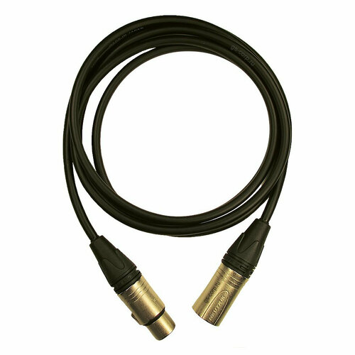 Кабель аудио 1xXLR - 1xXLR GS-PRO XLR3F-XLR3M black 40m кабель микрофонный vortex kkfm500 konnekt xlr3m xlr3f 5м