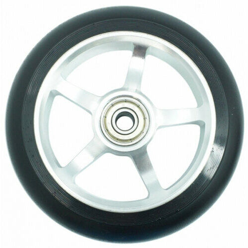 Колесо Tbs для трюкового самоката 100мм серебристое, AL6061/ПУ колесо для трюкового самоката 100мм серебристое al6061 пу