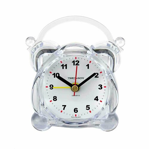 Часы настольные Будильник 03.009 прозрачные