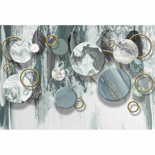 Фотообои флизелиновые Мраморное панно Flizetto 400х270 см