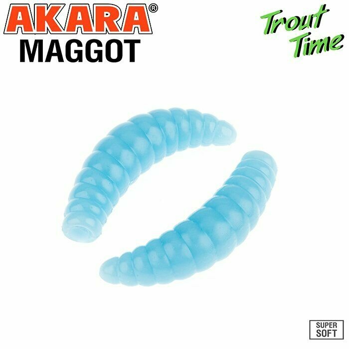 Силиконовая приманка AKARA Trout Time MAGGOT 13 Color 463 SHRIMP (креветка)