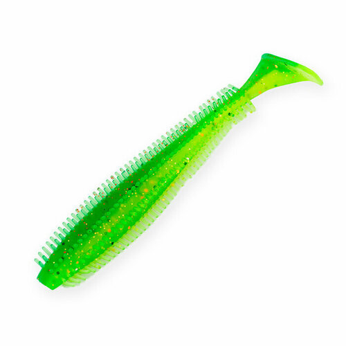 Силиконовая приманка Akara Eatable Rude 115, цвет L6 (виброхвост, твистер для рыбалки на щуку, судака, окуня)