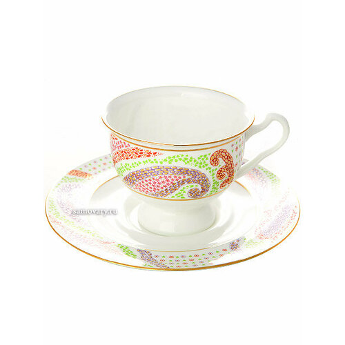 Чашка с блюдцем чайная форма Айседора рисунок Мариенталь фиолетовый Императорский фарфоровый завод 5784₽