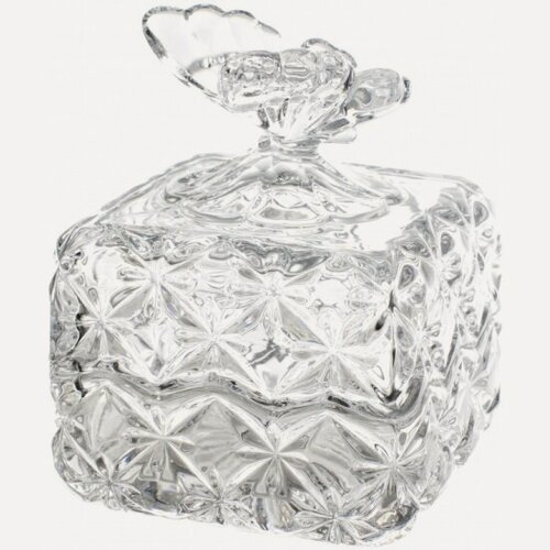 Изображение товара Доза Crystal Bohemia "Бабочка" квадратная, 9,6 см
