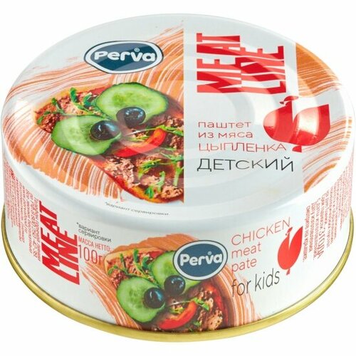 Паштет Perva Meat Line с мясом цыпленка 100 г