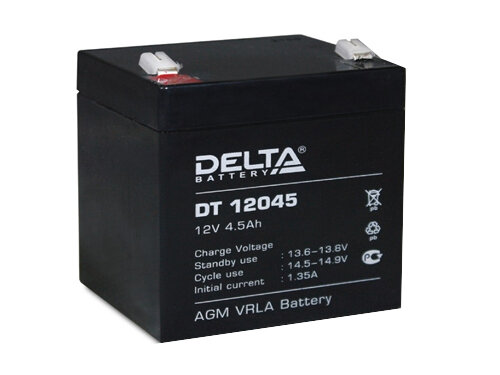 Аккумулятор 12V - 4,5 А/ч "Delta DT" (DT 12045)