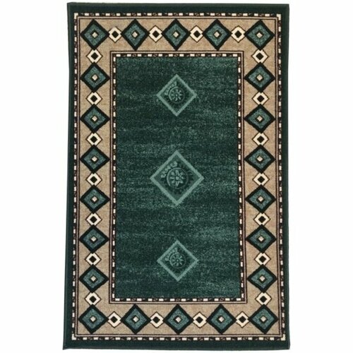 Ковер CLEOPATRA FOR TRADING & INTERNATIONAL MARKETING Нью Соса SMR 80х120 / 74796 / зеленый ромб