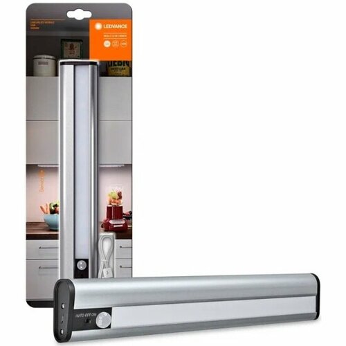 Мебельный светильник Ledvance-osram LEDVANCE LINEARLED MOBILE USB 300мм SI 98Лм 4000K сенсор 6XBLI1