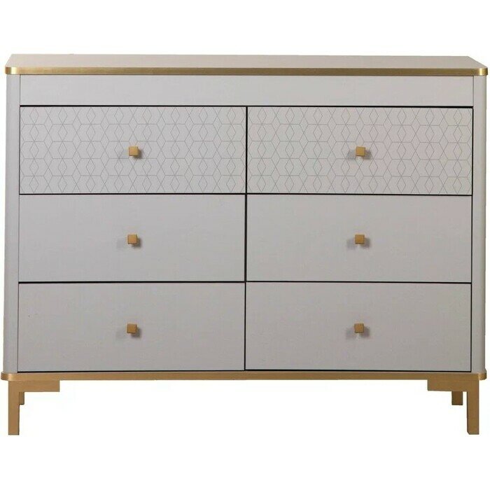 фото Олмеко Комод 65.01 "Антре" (серый / золото)
