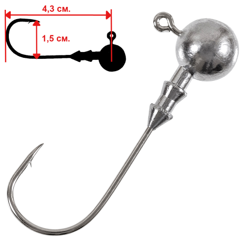 Джиг головки Trigger Baits Aberdeen №4/0 15гр. 5шт. trigger baits aberdeen 2 0 5гр 5шт