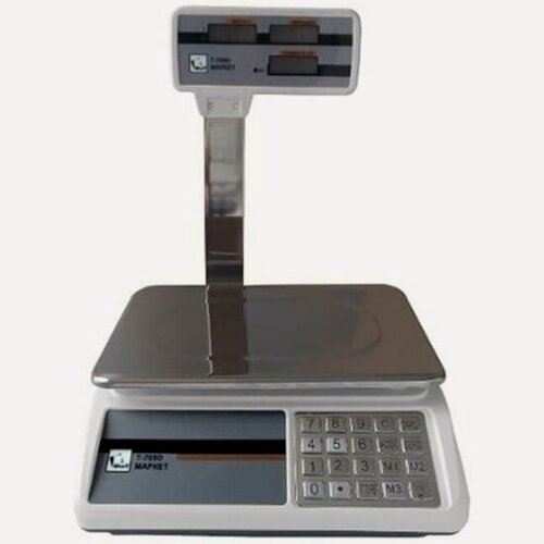Изображение товара Весы торговые Форт -Т 769D/B (15, 2) LCD стойка, Маркет