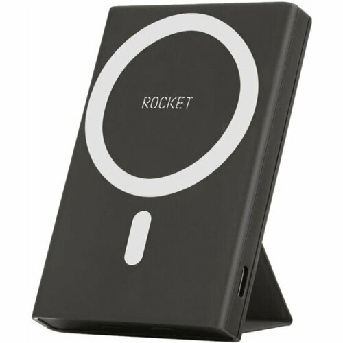 Внешний аккумулятор Rocket Hold 5000mAh с поддержкой MagSafe, черный