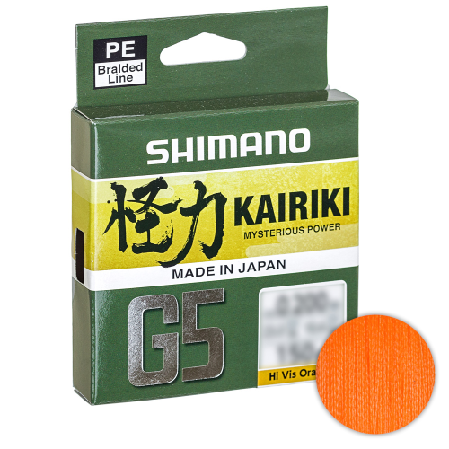 Shimano Kairiki G5 X4 150м. 0.2мм. 9.9кг. HI-VIS Orange