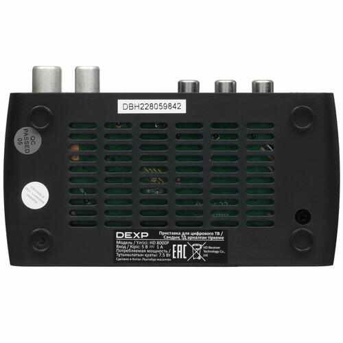 Приставка для цифрового ТВ DEXP HD 8000P черный — фото 6