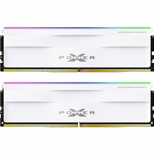 Оперативная память SILICON POWER DDR5 32Gb 2x16Gb 5600MHz pc-44800 XPOWER Zenith RGB White CL40 125V SP032GXLWU560FDH 1560000₽