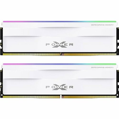 оперативная память 32gb ddr5 5600mhz silicon power xpower zenith rgb sp032gxlwu560fsh Оперативная память Silicon Power DDR5 32Gb (2x16Gb) 5600MHz pc-44800 XPOWER Zenith RGB White CL40 1.25V (SP032GXLWU560FDH)