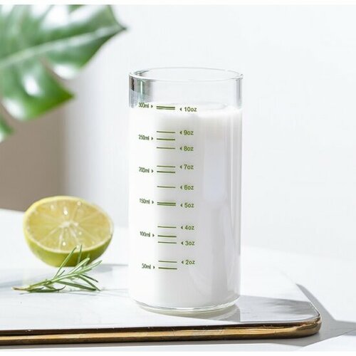 Мерный стакан Kimberly 9427544 термостойкий стеклянный (зеленая шкала), 300 мл