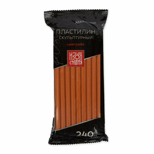 Пластилин скульптурный Аква-колор скульпталин IZO-SP-240 Изостудия 0240 кг 9 терракотовый мягкий 483₽
