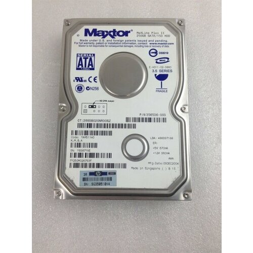 Жесткий диск HP 356536-003 250Gb SATAII 3,5 HDD жесткий диск hp 356536 003 250gb sataii 3 5 hdd