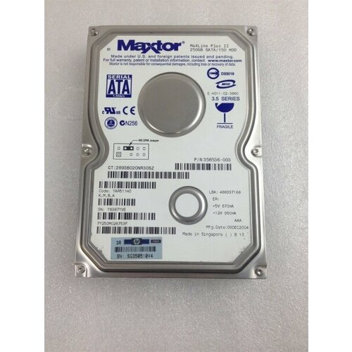 Жесткий диск HP 356536-003 250Gb SATAII 35 HDD 1824500₽