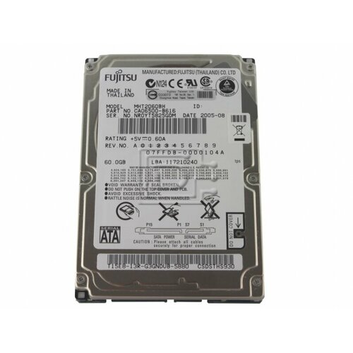 Жесткий диск Fujitsu MHT2060BH 60Gb 5400 SATA 25 HDD 921500₽