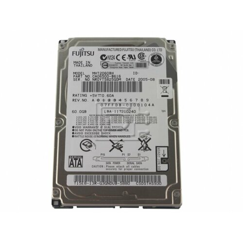 Жесткий диск Fujitsu MHT2060BH 60Gb 5400 SATA 2,5 HDD жесткий диск seagate 419125 001 60gb 5400 sata 2 5 hdd