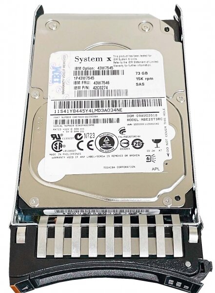 Жесткий диск IBM 43W7545 73Gb SAS 2,5" HDD