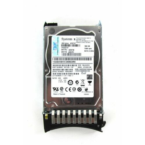 Жесткий диск IBM 42D0747 160Gb SATAII 25 HDD 4859000₽