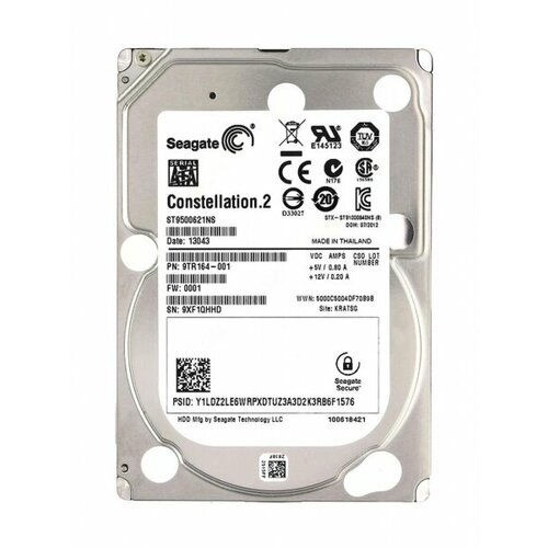 Жесткий диск Seagate 9TR164 500Gb SATAIII 25 HDD 10172000₽