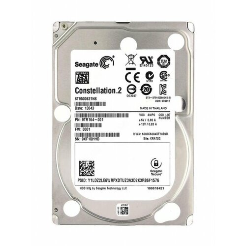 Жесткий диск Seagate 9TR164 500Gb SATAIII 2,5 HDD жесткий диск seagate 9rz162 250gb sataiii 2 5 hdd