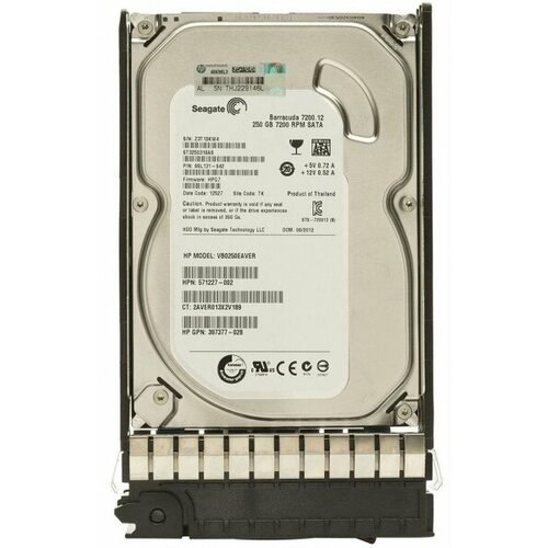 Жесткий диск HP J9670A 250Gb 7200 SATAII 3.5 HDD