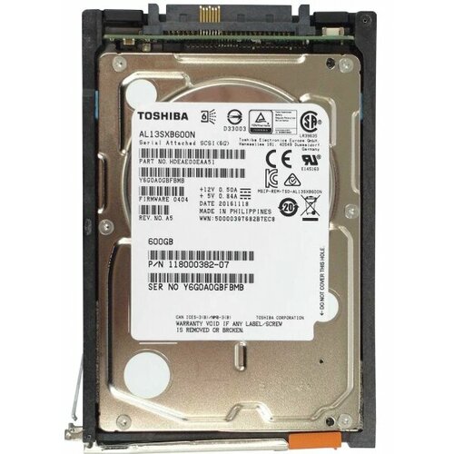 Жесткий диск EMC 005050846 600Gb 15000 SAS 2,5 HDD жесткий диск emc 005050935 600gb 15000 sas 2 5 hdd