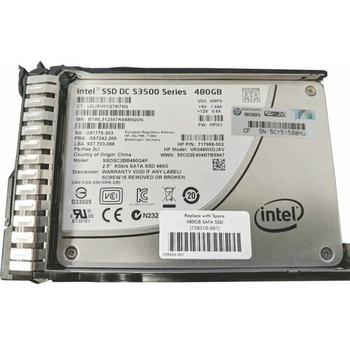 Жесткий диск HP 871291-B21 480Gb SATAIII 2,5 SSD