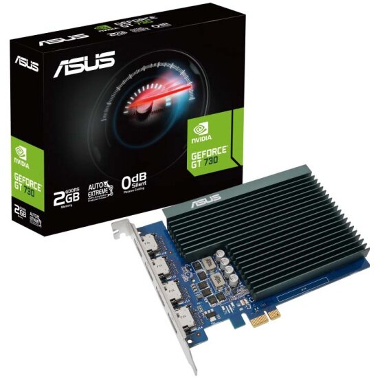 Видеокарта Asus GeForce GT 730 Silent 2G, GT730-4H-SL-2GD5