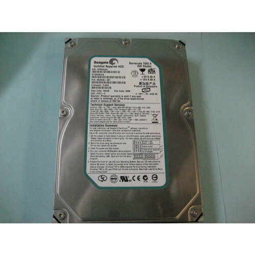 Жесткий диск Seagate ST3500641A 500Gb 7200 IDE 35 HDD 1068500₽