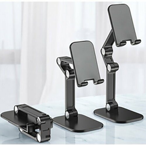 universal aluminum metal phone holder desktop non slip mobile phone stand foldable desk hold for iphone 11 ipad samsung tablet Складная подставка - держатель для смартфона или планшета Fancier WT-42M Foldable Phone and Ipad holder/stand