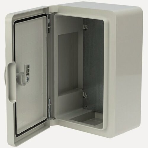 Изображение товара Корпус пластиковый Rexant ЩМПп 300х200х130 мм с монтажной панелью ABS УХЛ1 IP65 11-0400