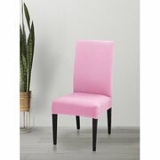 Чехол для стула со спинкой Luxalto коллекция Jersey 10390, розовый