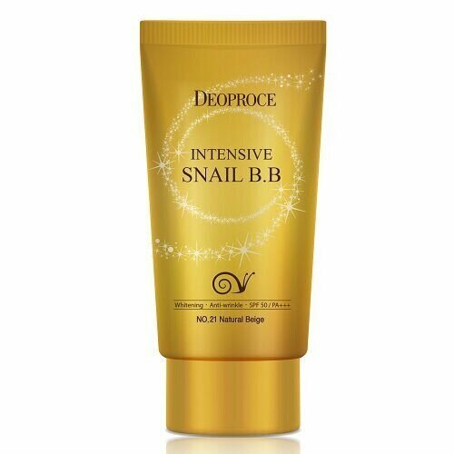 ББ крем восстанавливающий с улиткой Deoproce Intensive Snail BB SPF50+ PA+++ #21, 50 мл