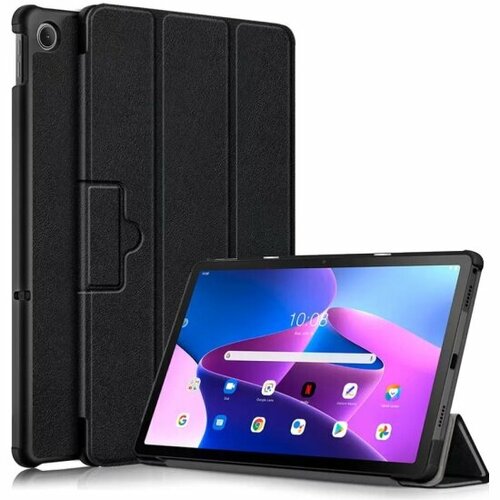 Чехол Zibelino для Lenovo Tab M10 Plus (125F/128F) 10.6, черный защитный чехол книжка с силиконовой крышкой для планшета lenovo tab m10 x505 леново таб м10 черный